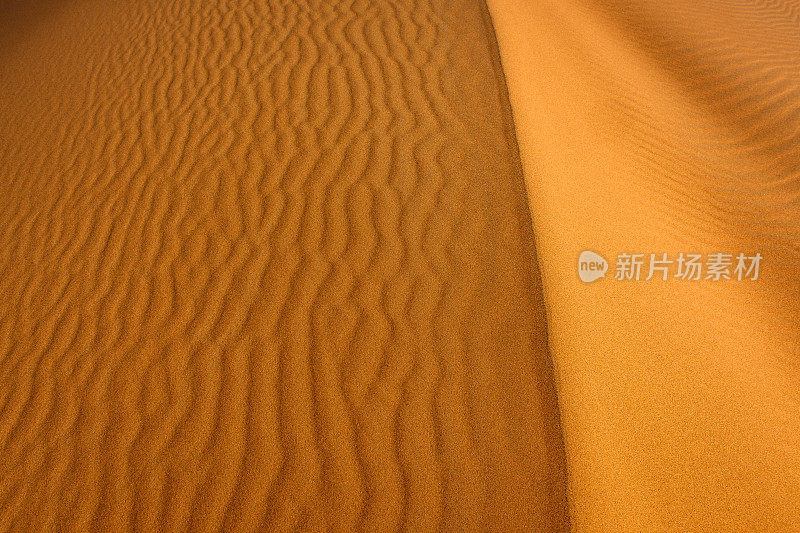 沙子和Erg Chebbi沙漠，Merzouga，摩洛哥，北非